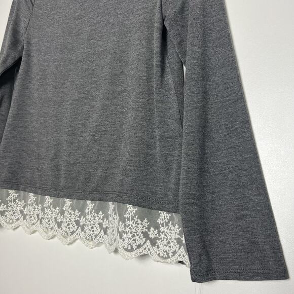 Ten Sixty Sherman Girls Gray Long Sleeves Top Size L - Picture 6 of 11